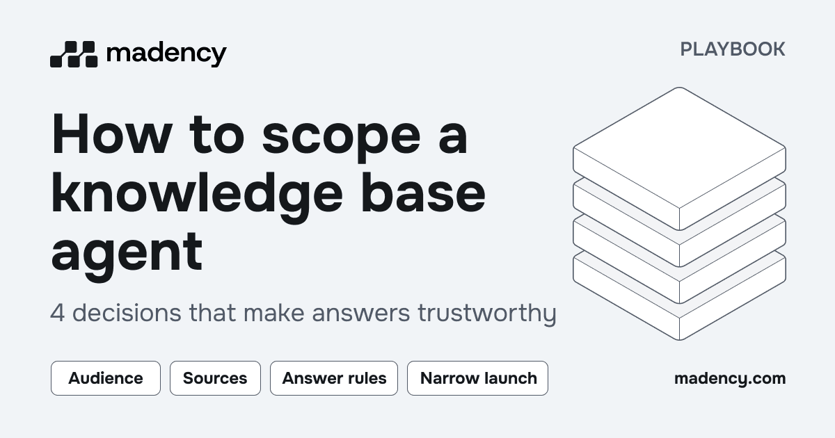 Layered sources for a trustworthy knowledge base agent.